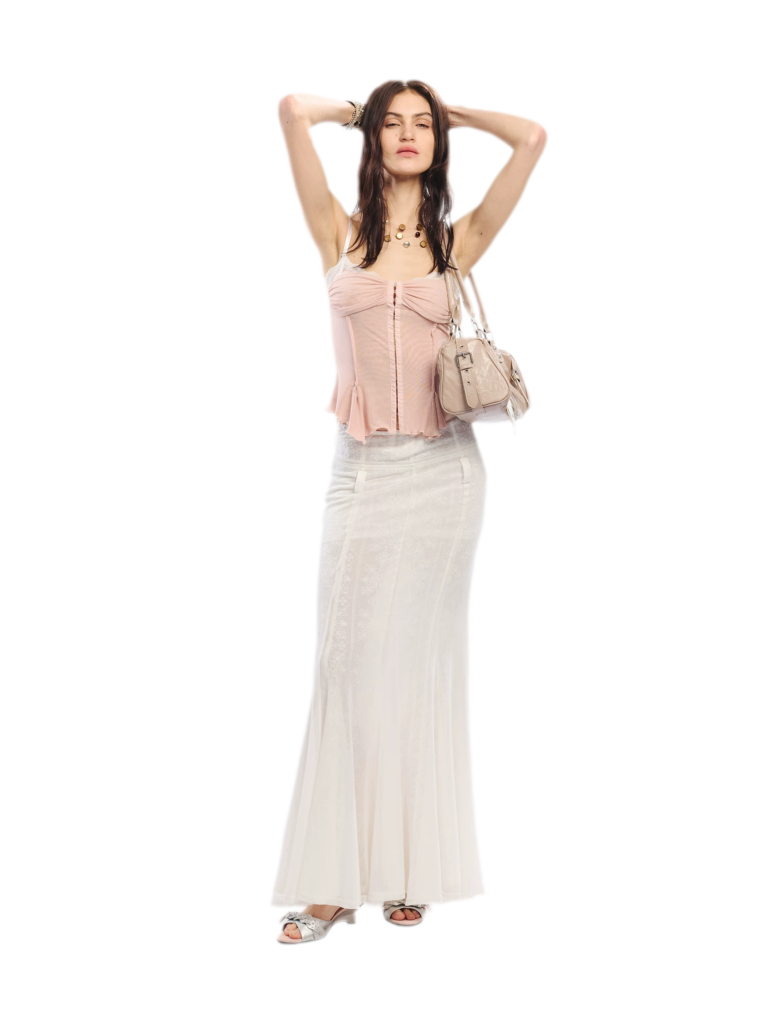 Original Lace Splicing Mesh Camisole