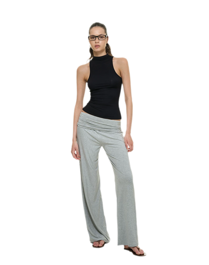 Knitted Semi-High Neck Vest