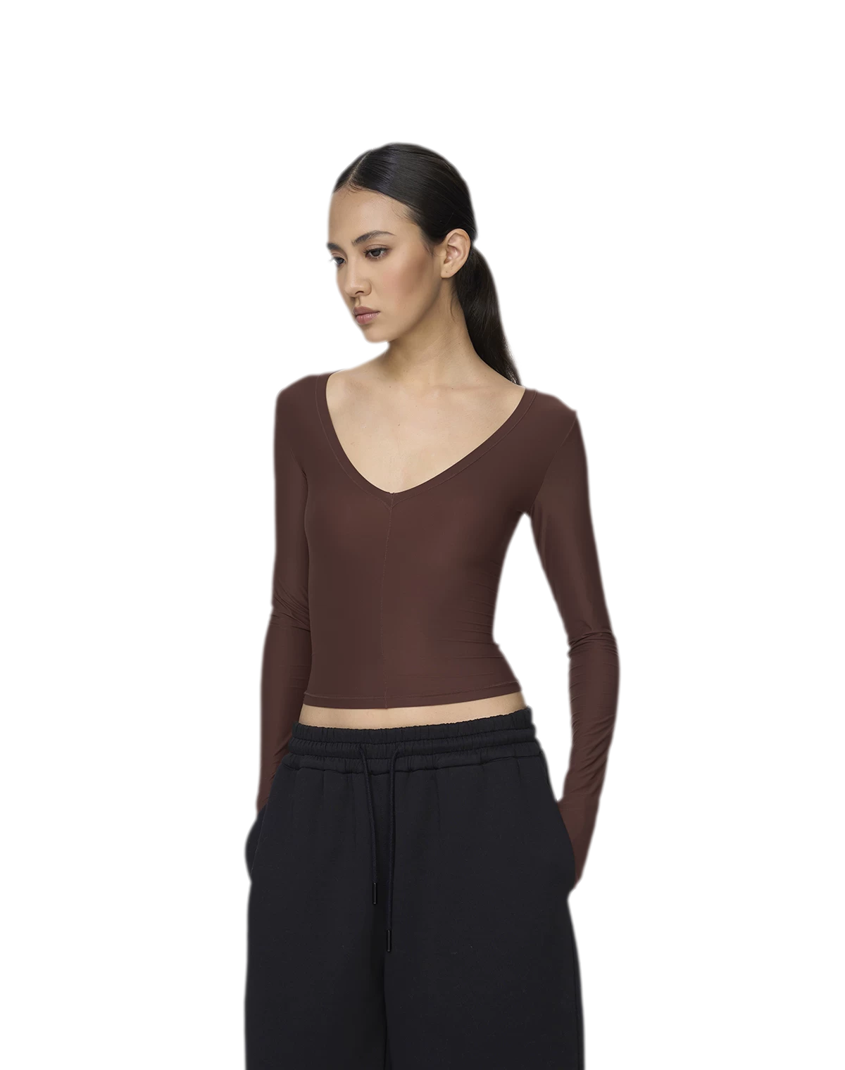 Deep V Slim Top