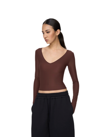 Deep V Slim Top