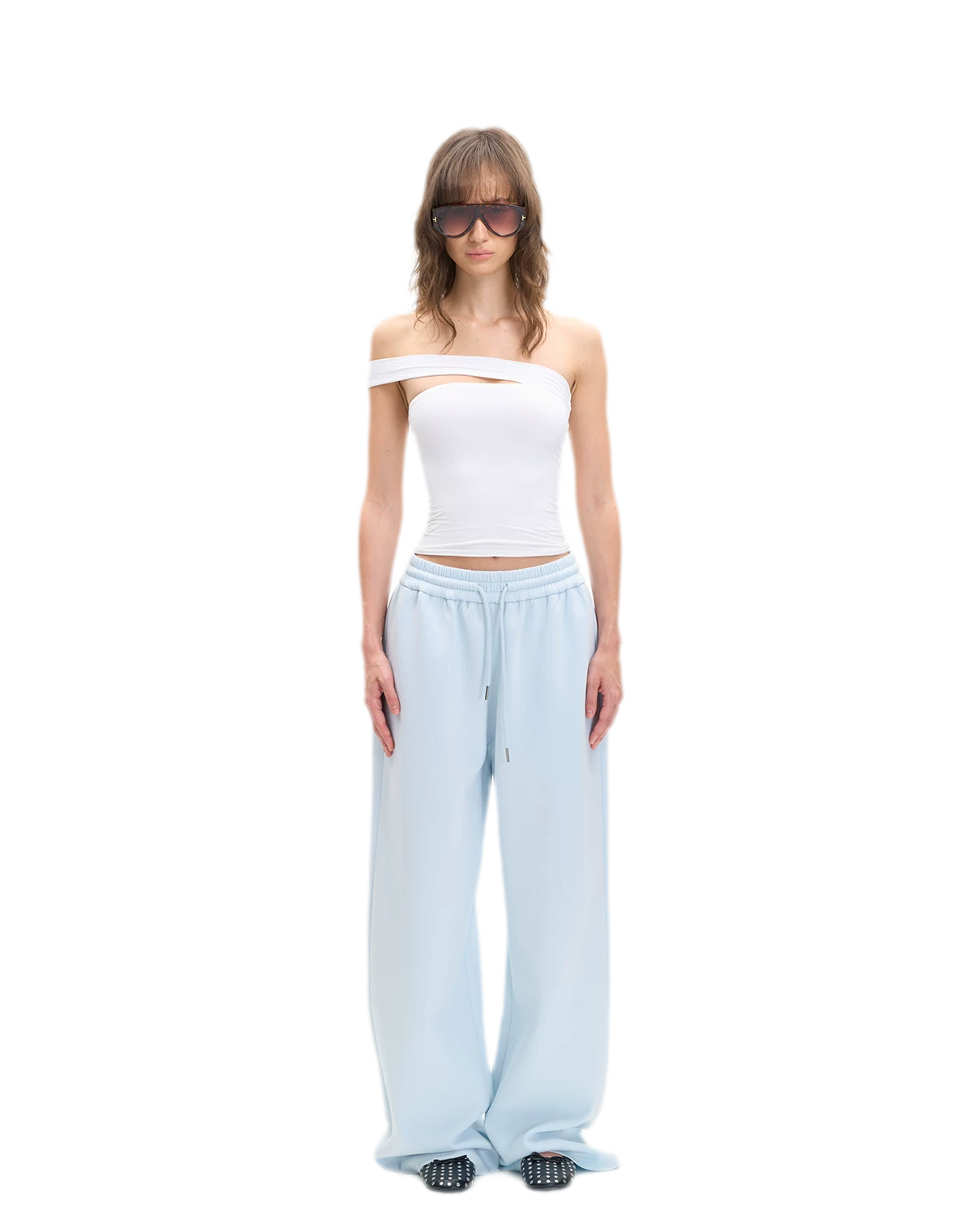 Asymmetric Strap Bustier Top