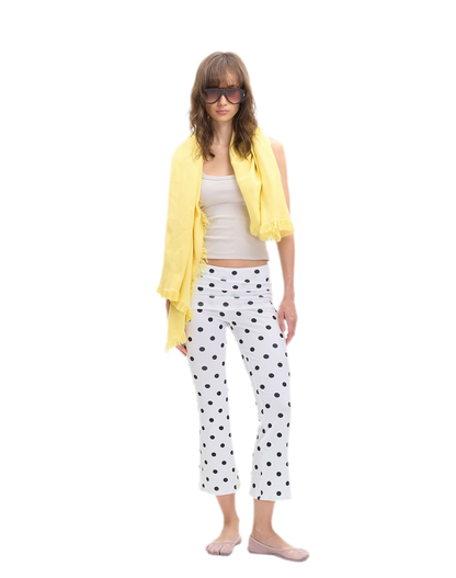 Capri Foldover Flare Pants
