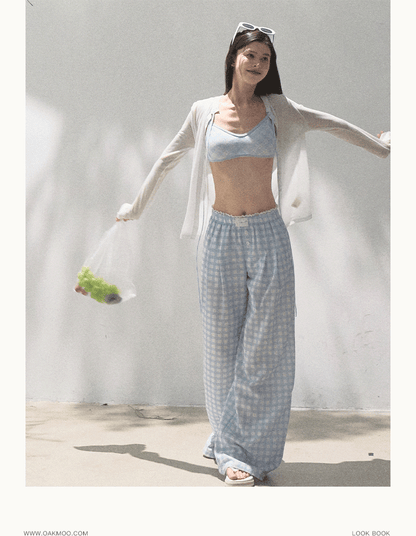Lyocell Linen Wide-Leg Pants