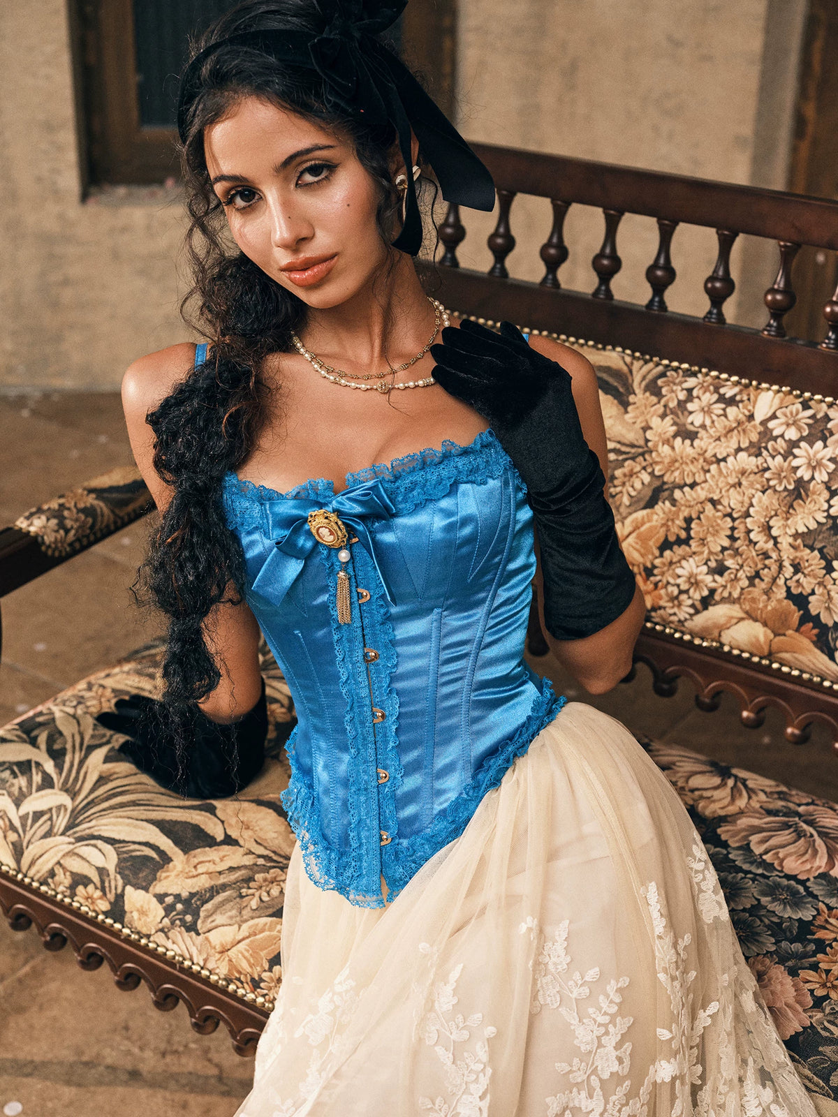 Satin Corset Evening Dress