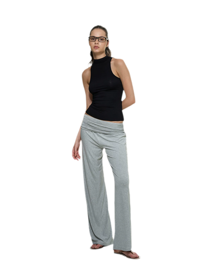 Knitted Semi-High Neck Vest