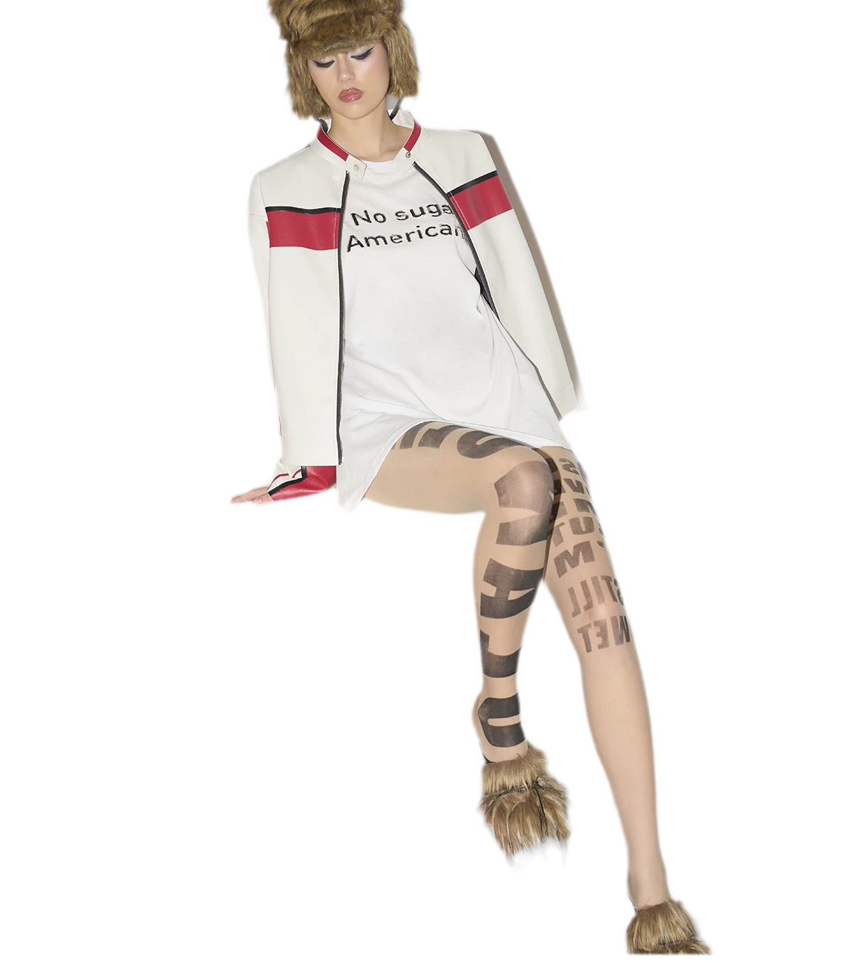 Sheer Letter Tights