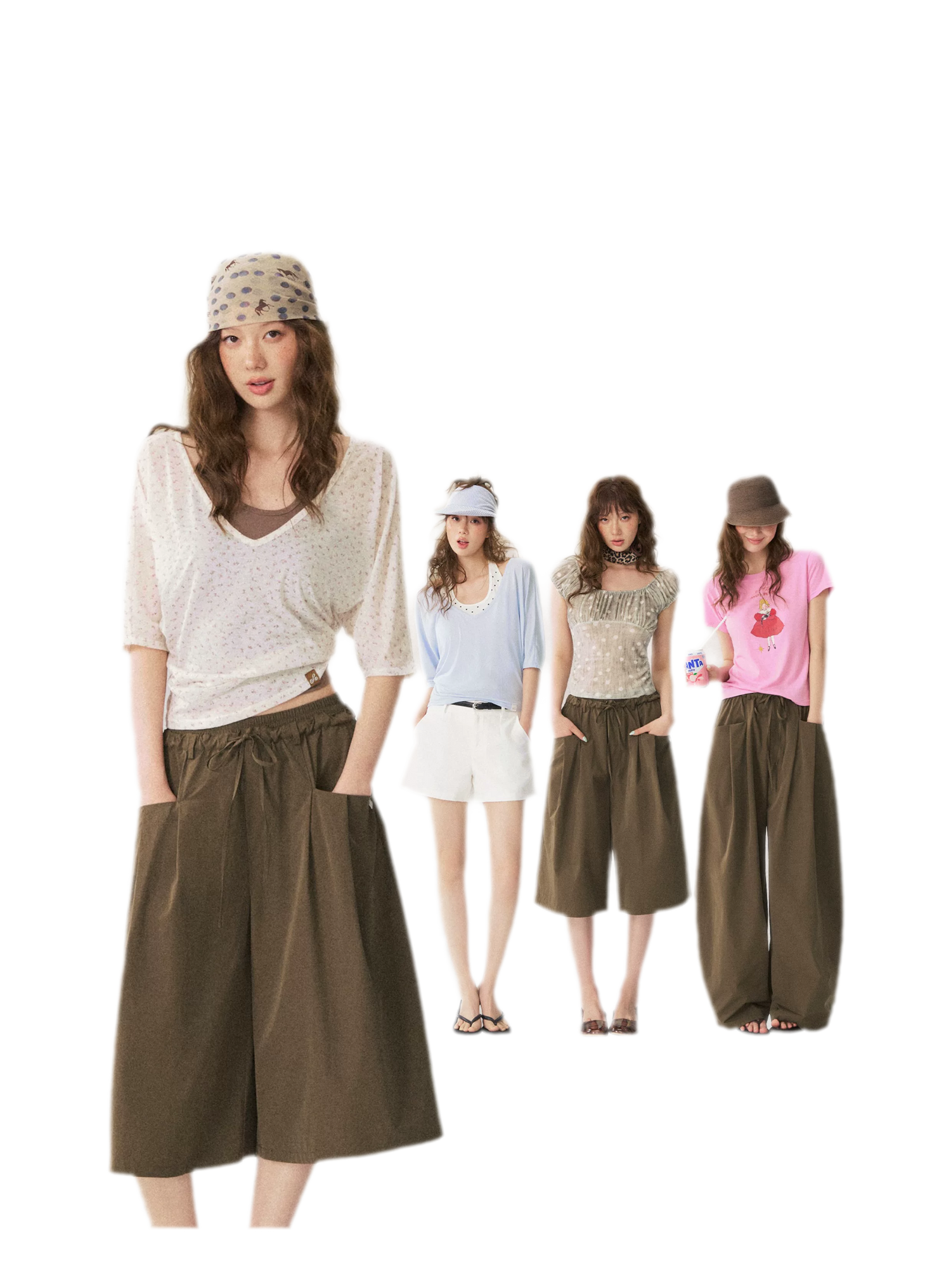 Polka Dot Ruched T-Shirt