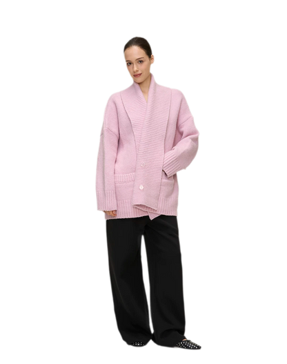 Dense Knit Shawl Cardigan