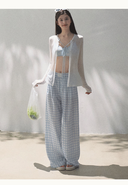 Lyocell Linen Wide-Leg Pants