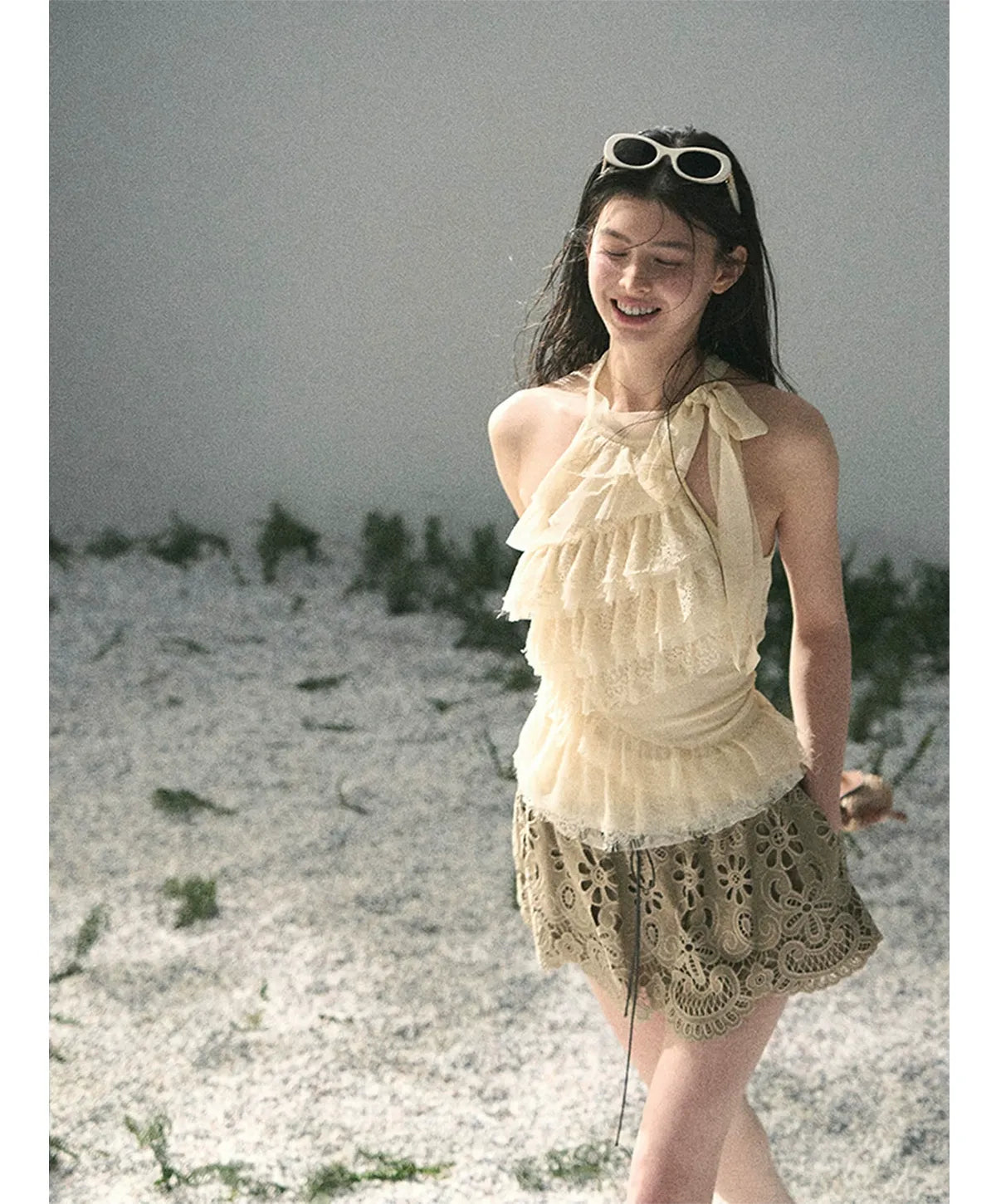 Lace A-Line Mini Skirt
