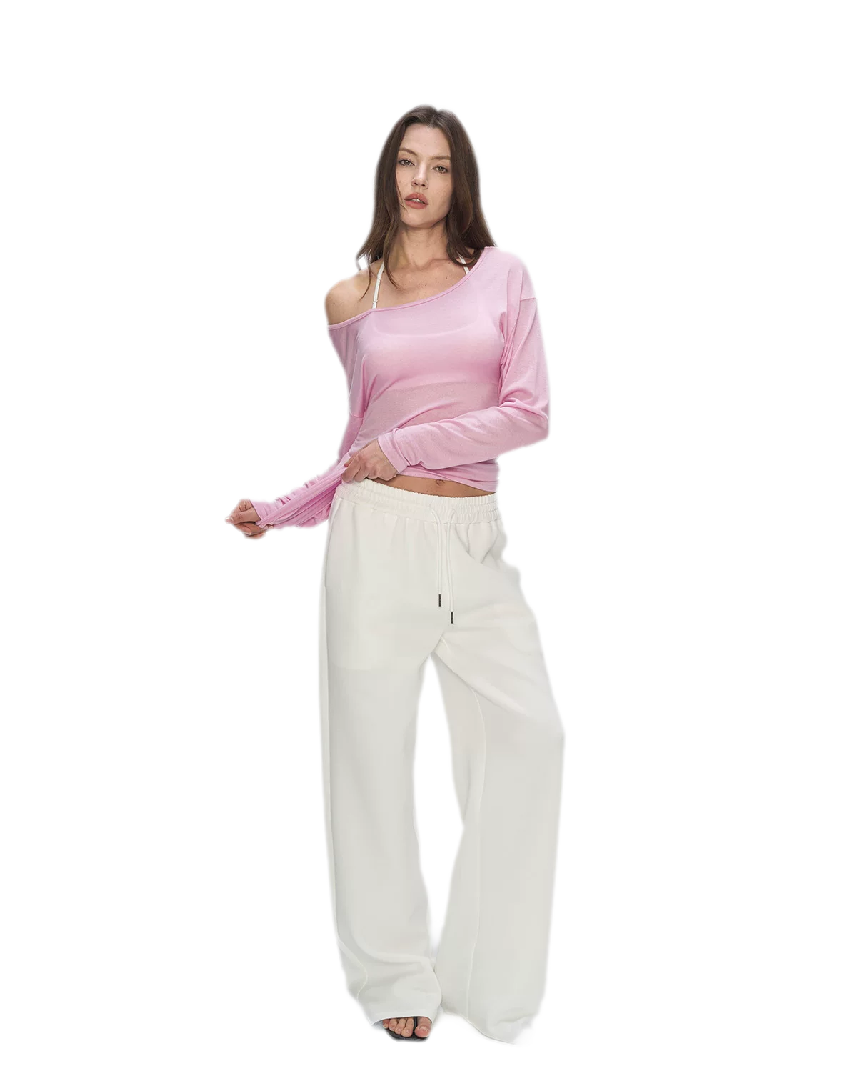 Air Cotton Wide-Leg Sweatpants
