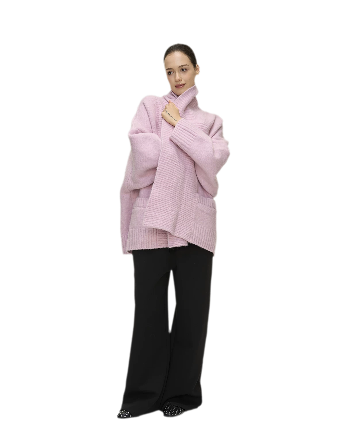 Dense Knit Shawl Cardigan