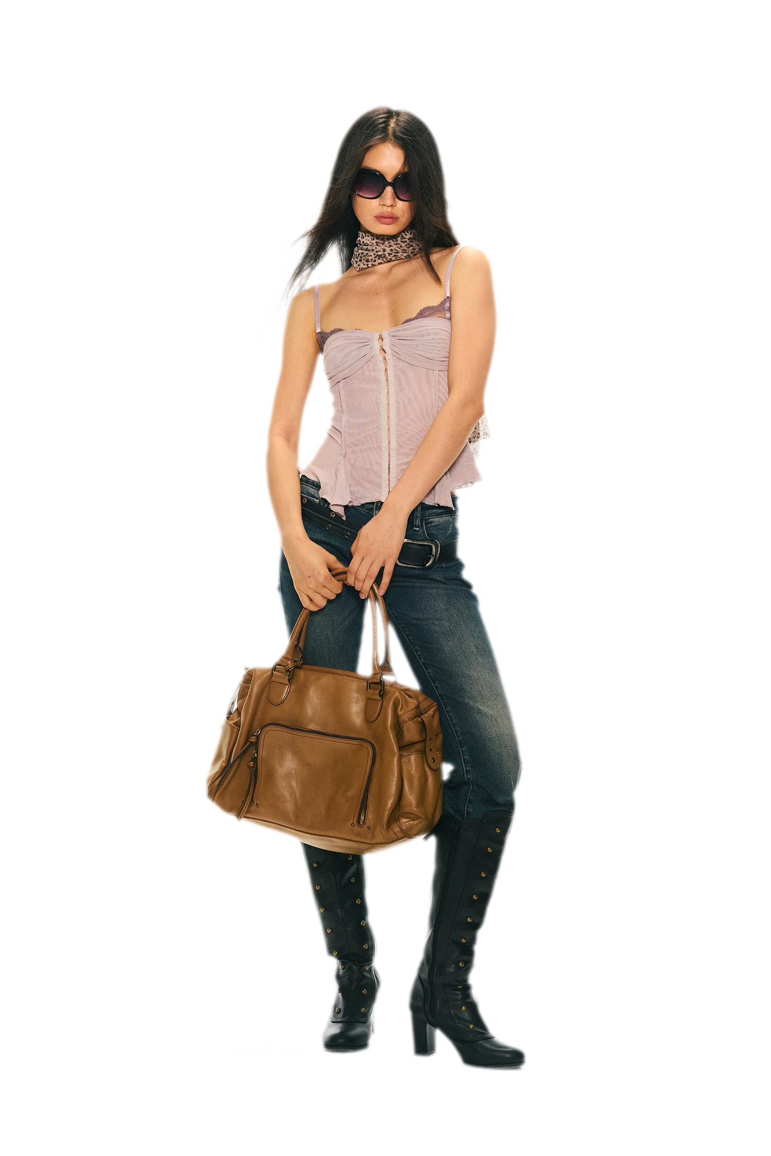 Original Lace Splicing Mesh Camisole