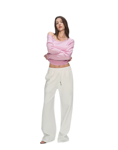 Air Cotton Wide-Leg Sweatpants