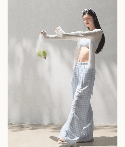 Lyocell Linen Wide-Leg Pants