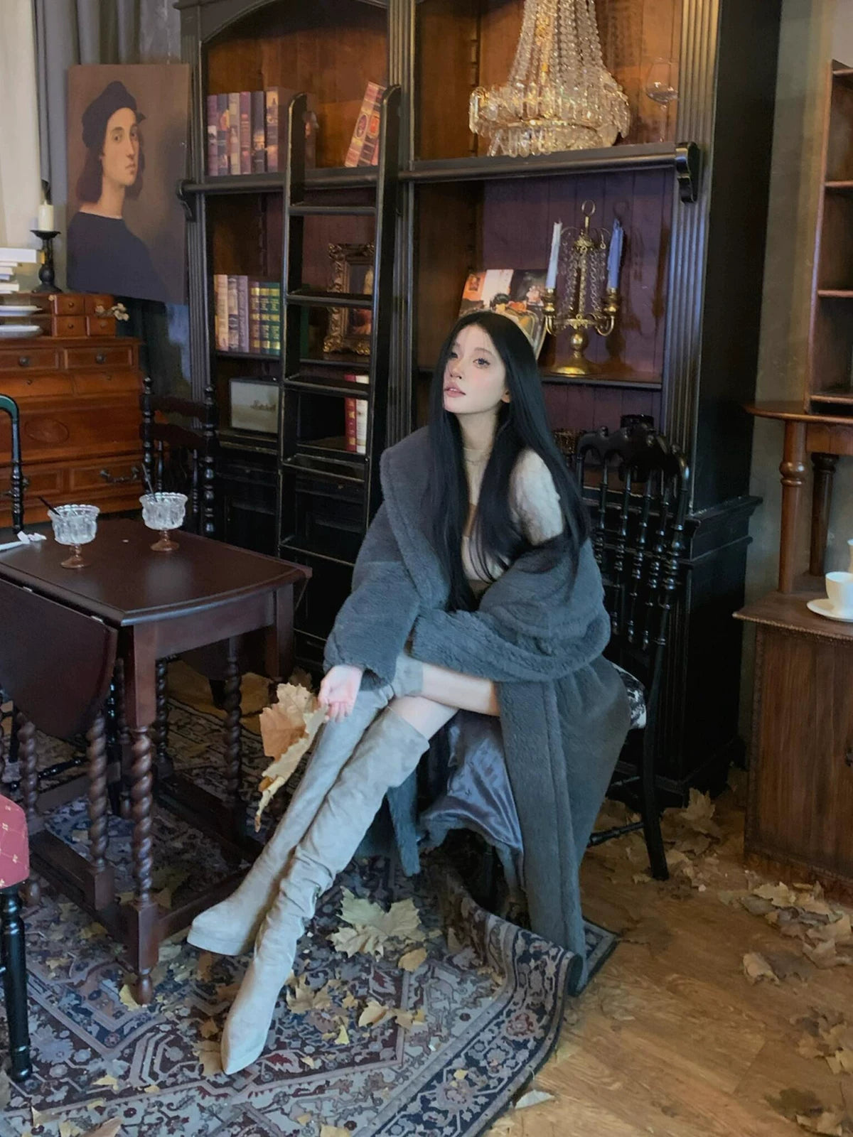 Suede Slouchy Over-Knee Boots