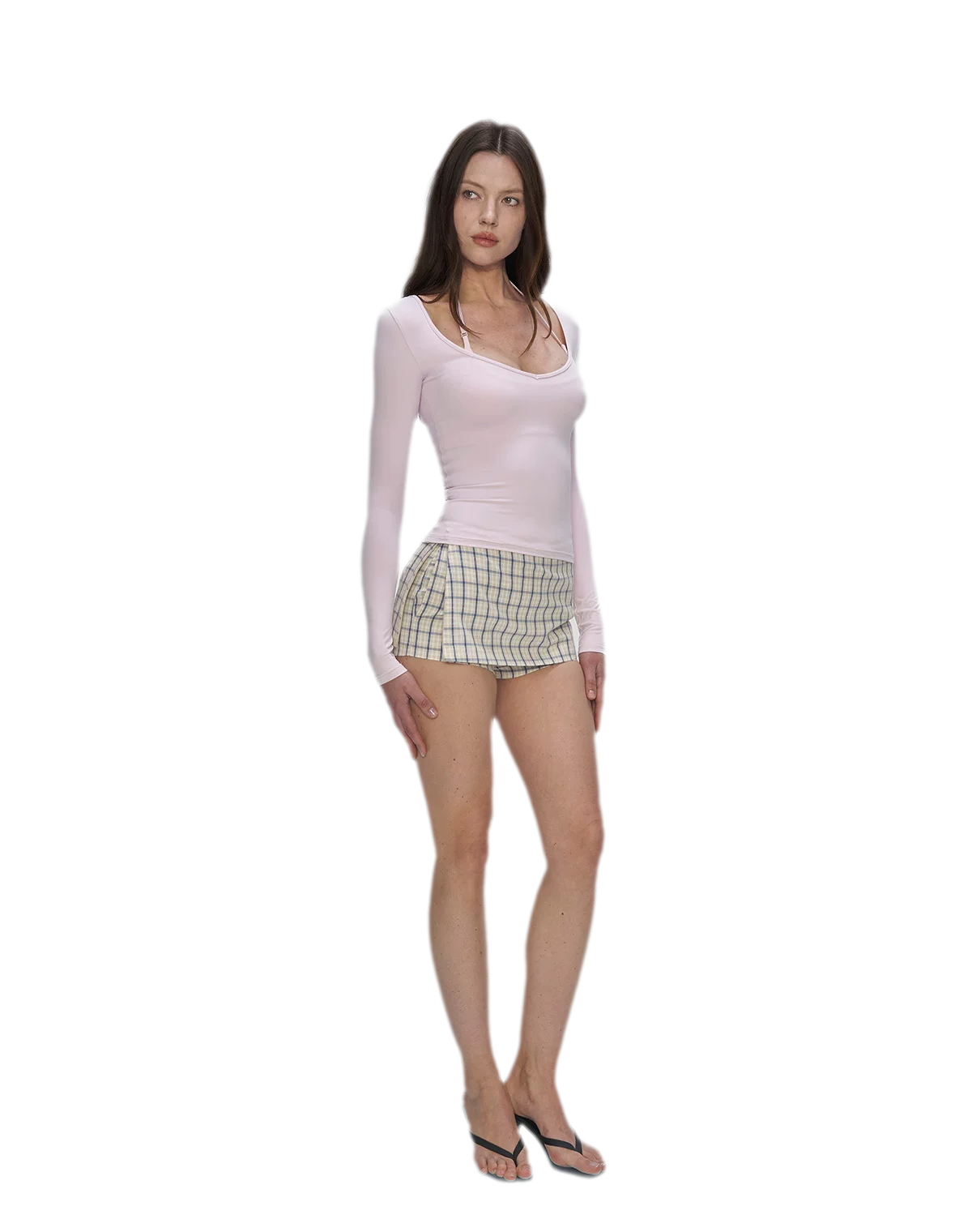 Bare-Feel V-Neck Top