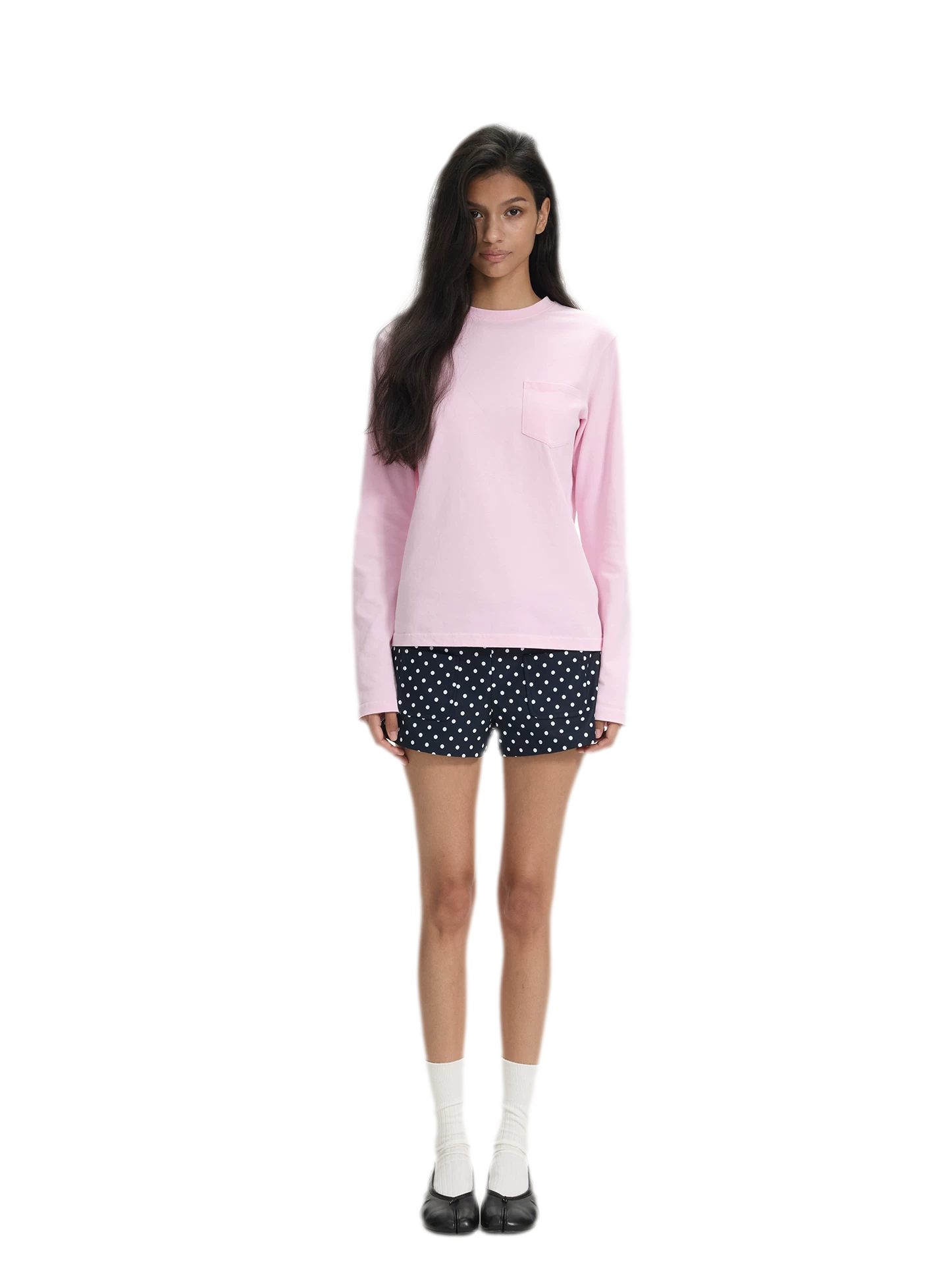 Pocket Detail Long-Sleeve T-Shirt