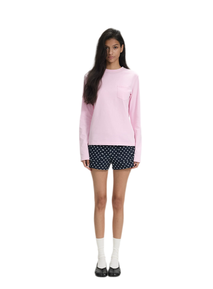 Pocket Detail Long-Sleeve T-Shirt