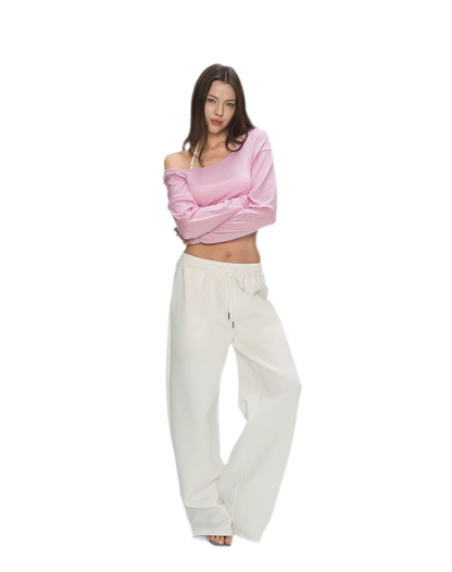 Air Cotton Wide-Leg Sweatpants