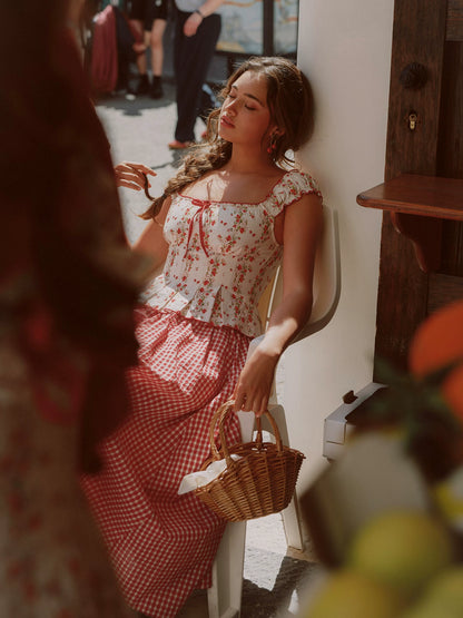 Cotton Floral Fitted Sundress