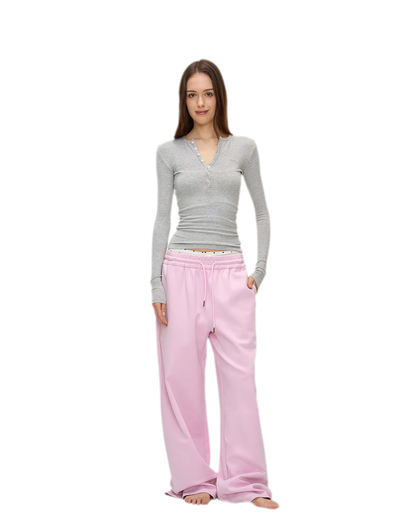 Ribbed Button Trim Set