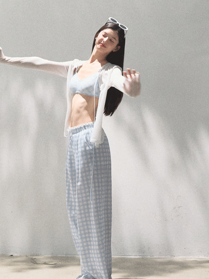 Lyocell Linen Wide-Leg Pants