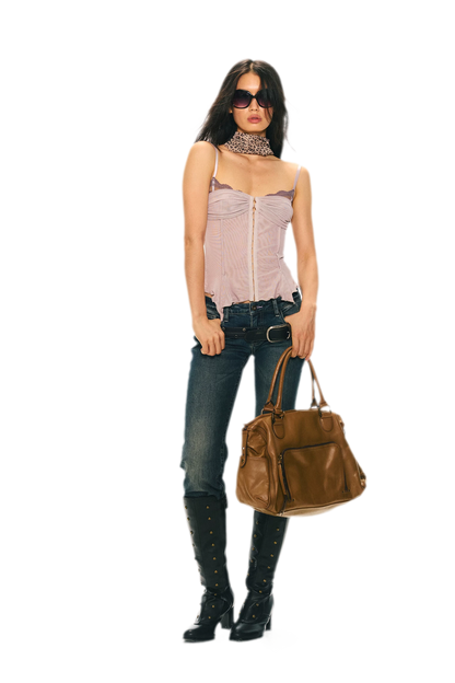 Original Lace Splicing Mesh Camisole