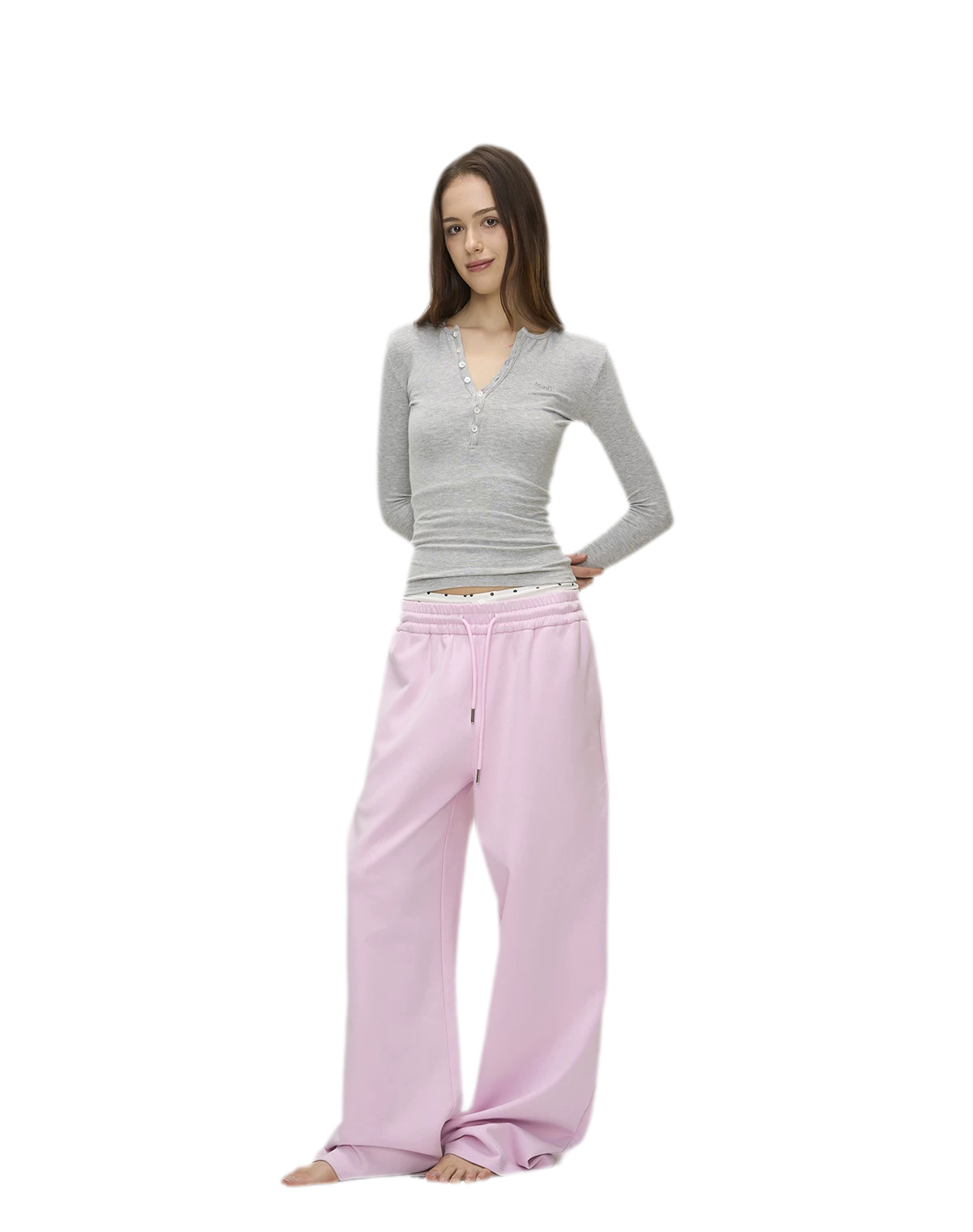 Ribbed Button Trim Set