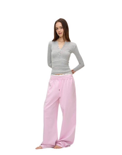 Ribbed Button Trim Set