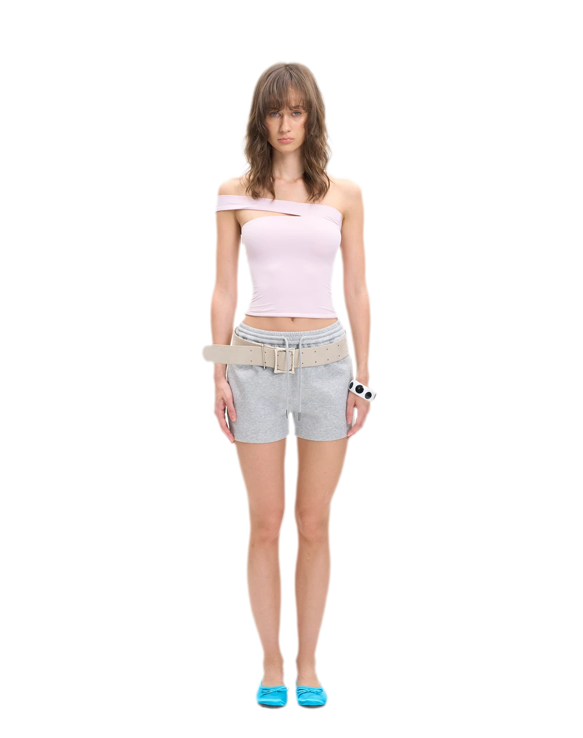 Asymmetric Strap Bustier Top