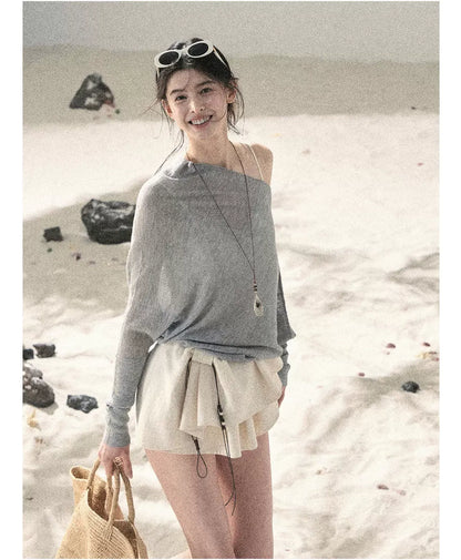 Layered Pleated Skort
