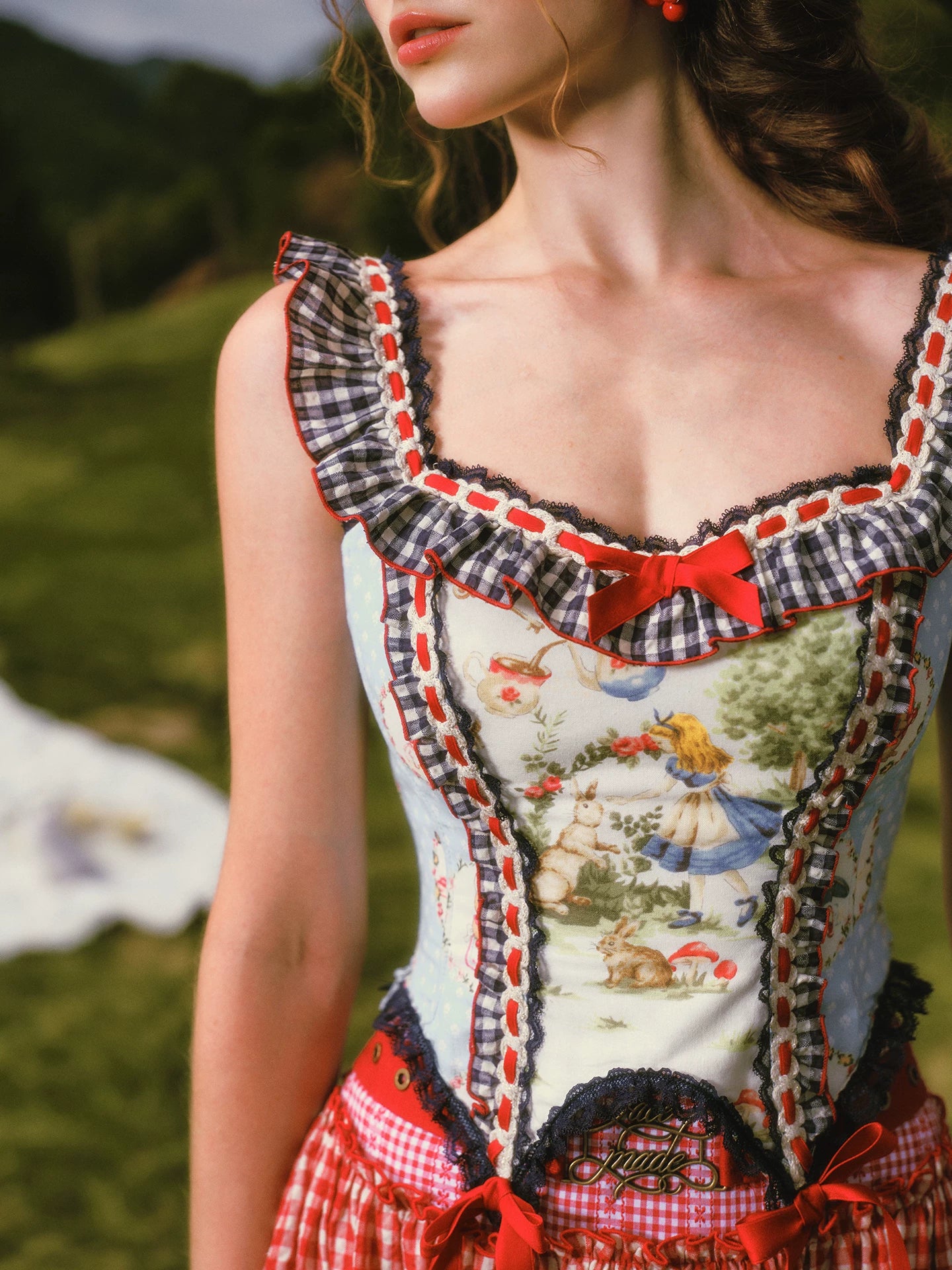 Printed Ruffle Tiered Dress