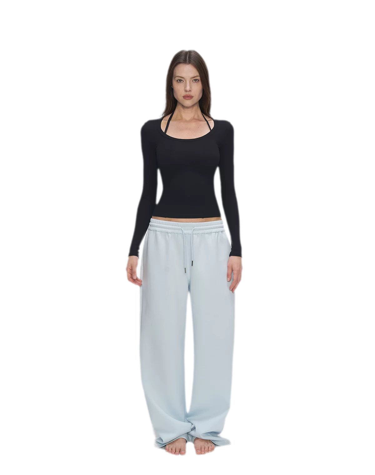 Air Cotton Wide-Leg Sweatpants
