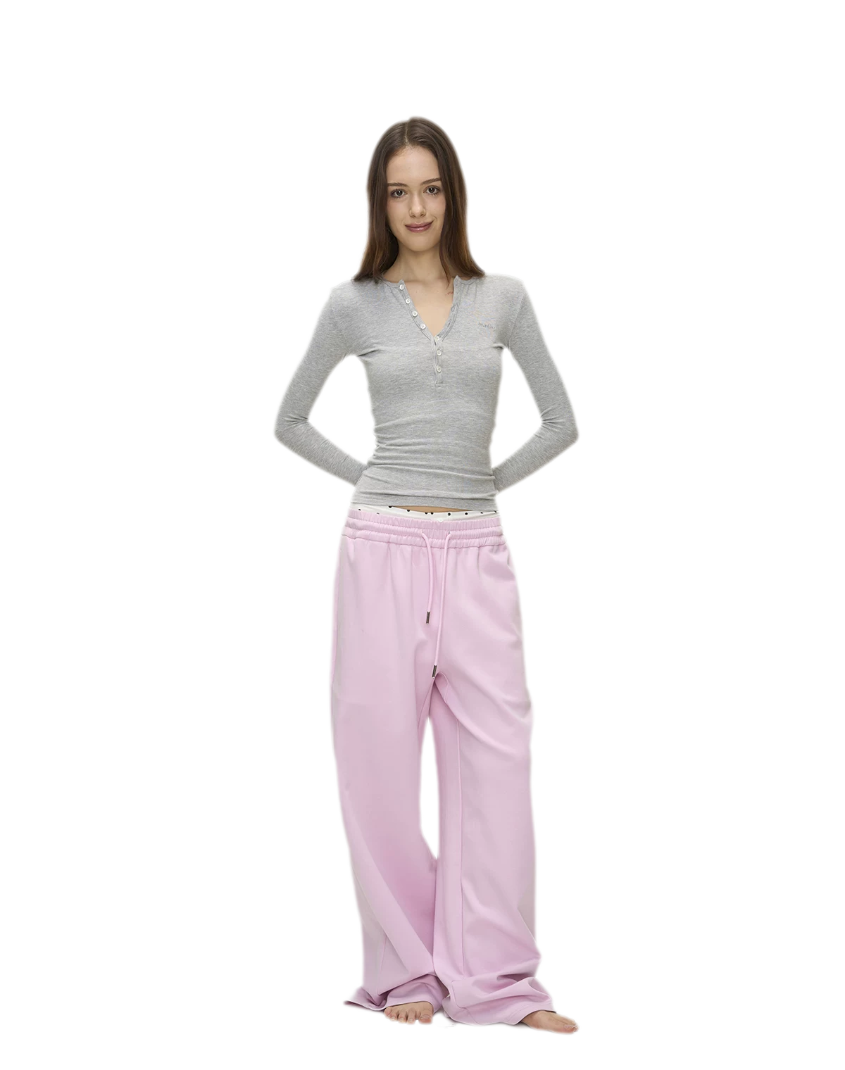 Ribbed Button Trim Set