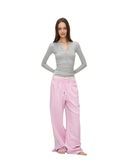 Ribbed Button Trim Set