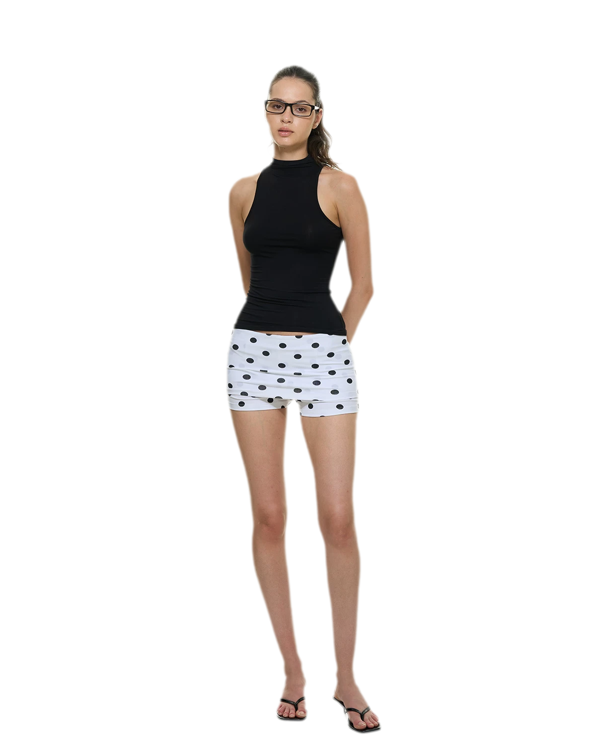 Knitted Semi-High Neck Vest