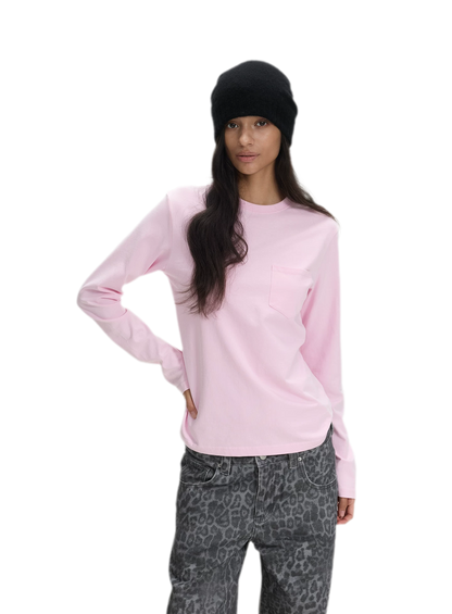 Pocket Detail Long-Sleeve T-Shirt