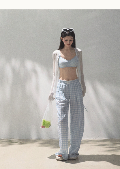 Lyocell Linen Wide-Leg Pants