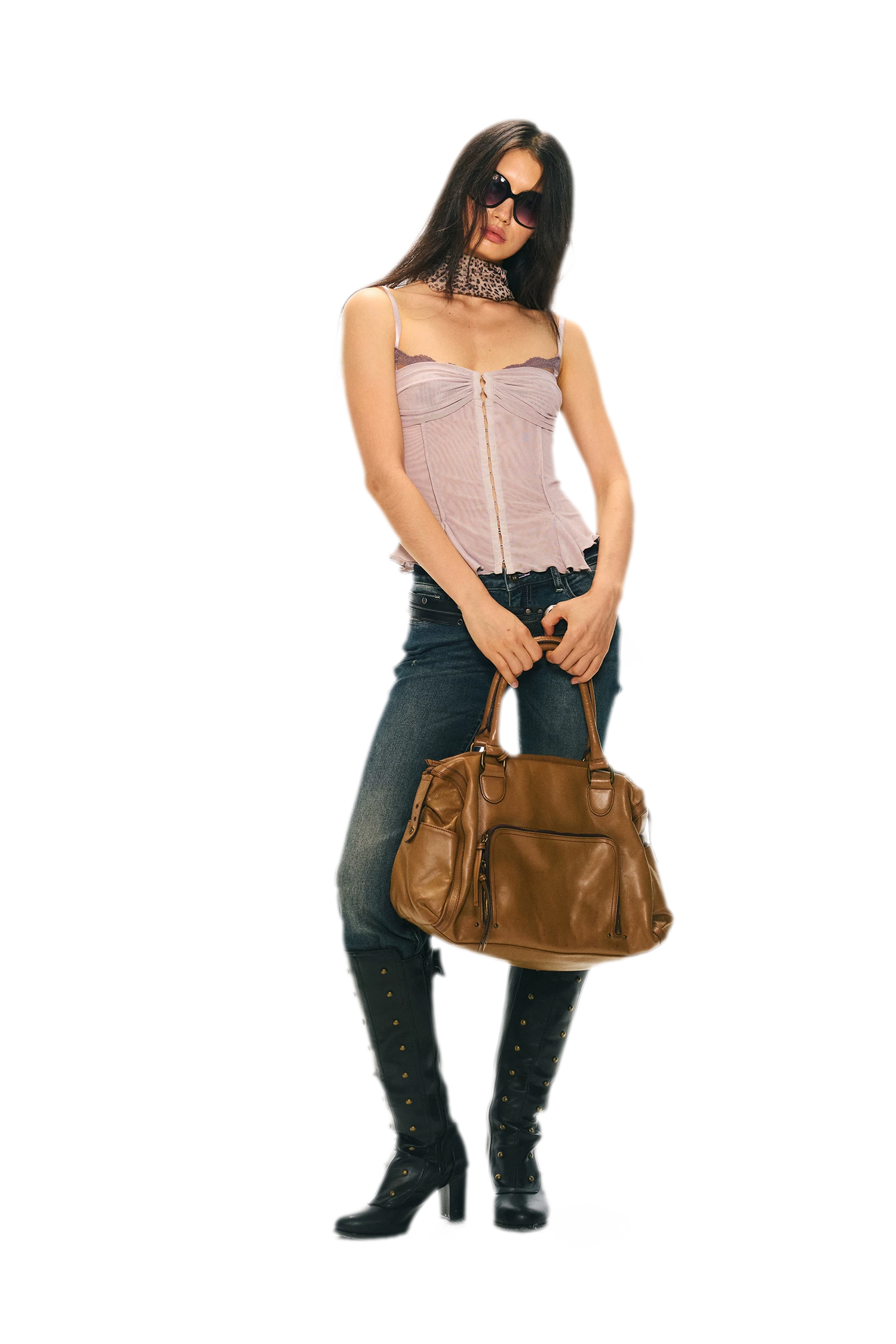 Original Lace Splicing Mesh Camisole