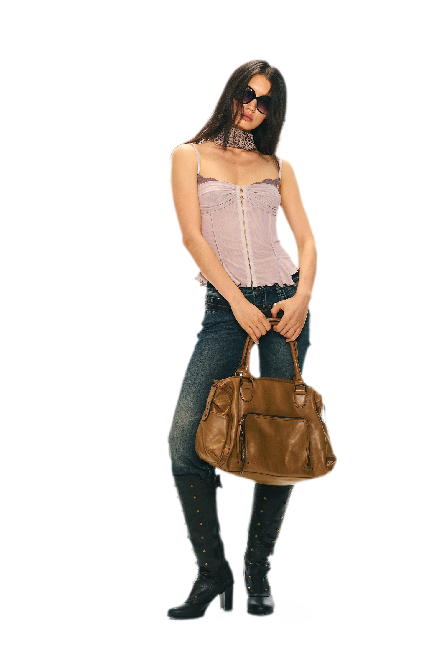 Original Lace Splicing Mesh Camisole