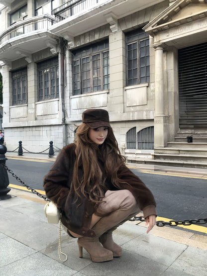 Suede Slouchy Over-Knee Boots
