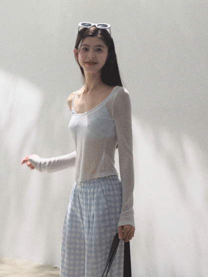 Lyocell Linen Wide-Leg Pants