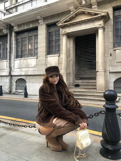 Suede Slouchy Over-Knee Boots