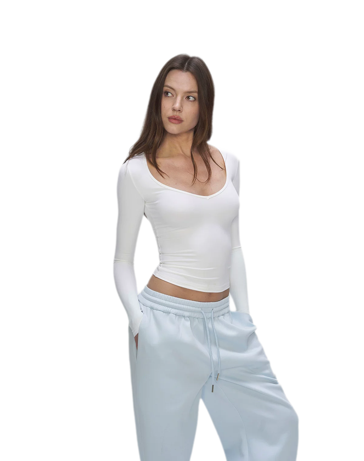 Bare-Feel V-Neck Top