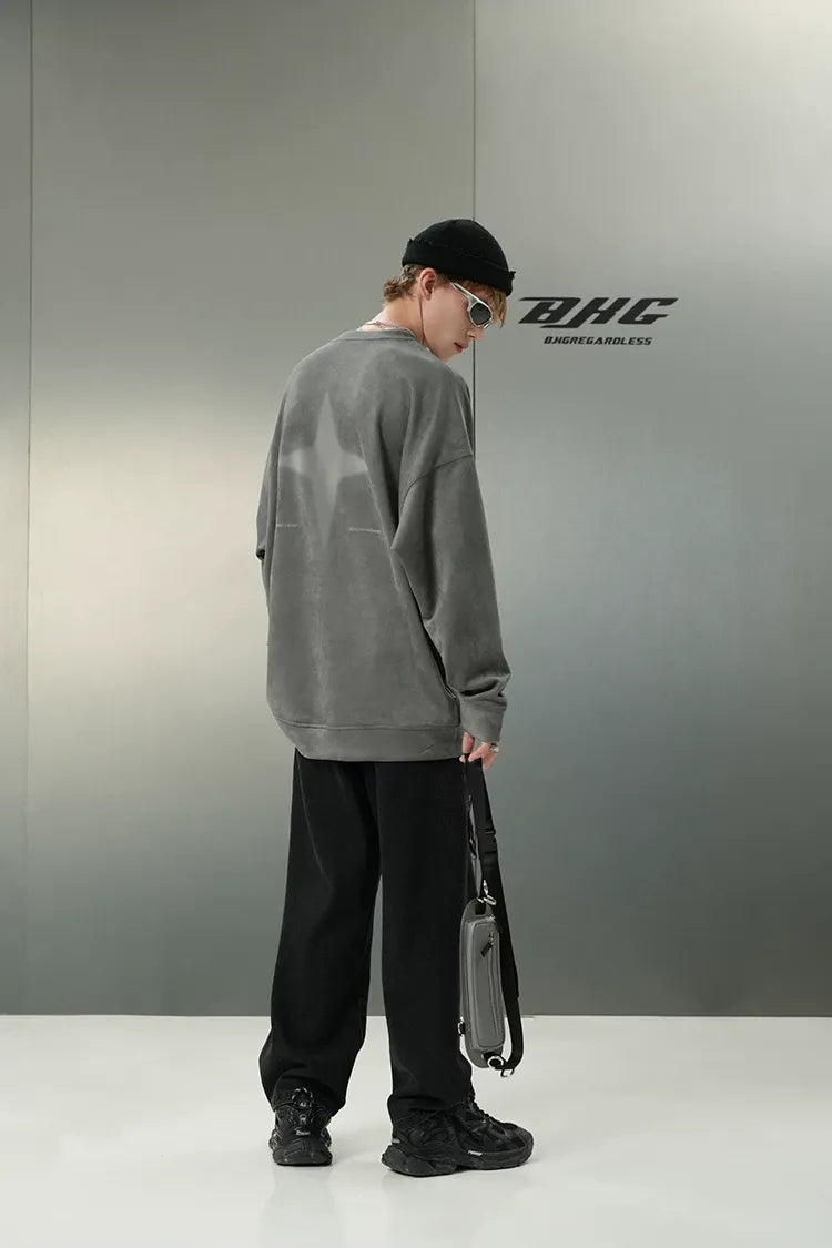 Eco Suede Oversized Sweatshirt