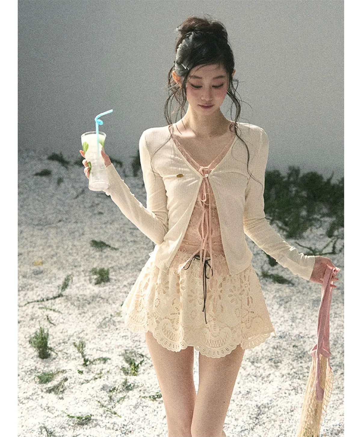 Lace A-Line Mini Skirt