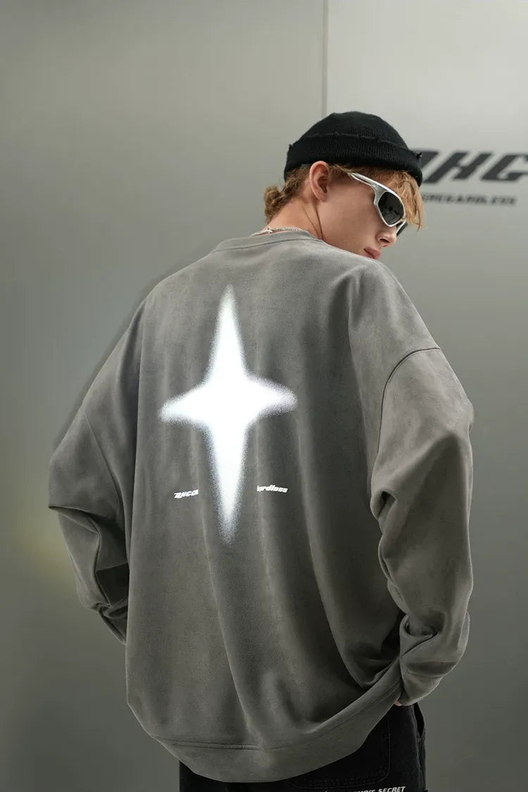 Eco Suede Oversized Sweatshirt