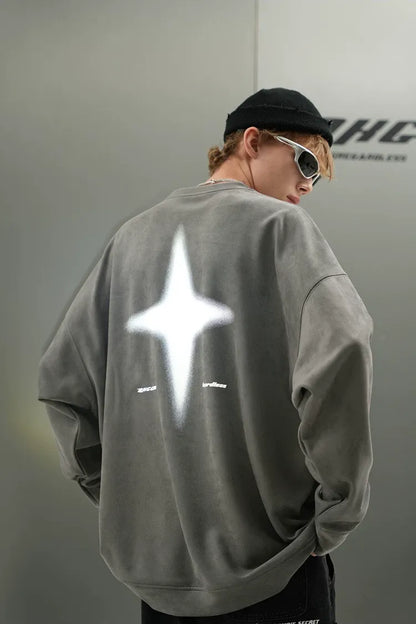 Eco Suede Oversized Sweatshirt