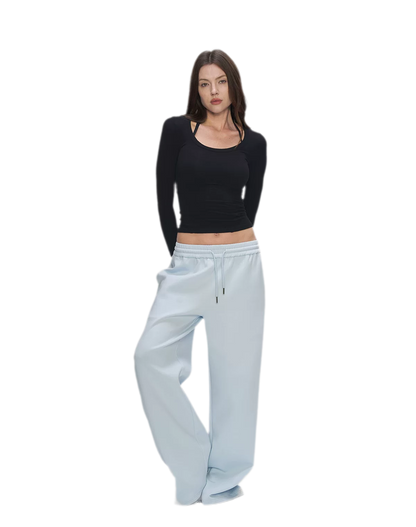 Air Cotton Wide-Leg Sweatpants